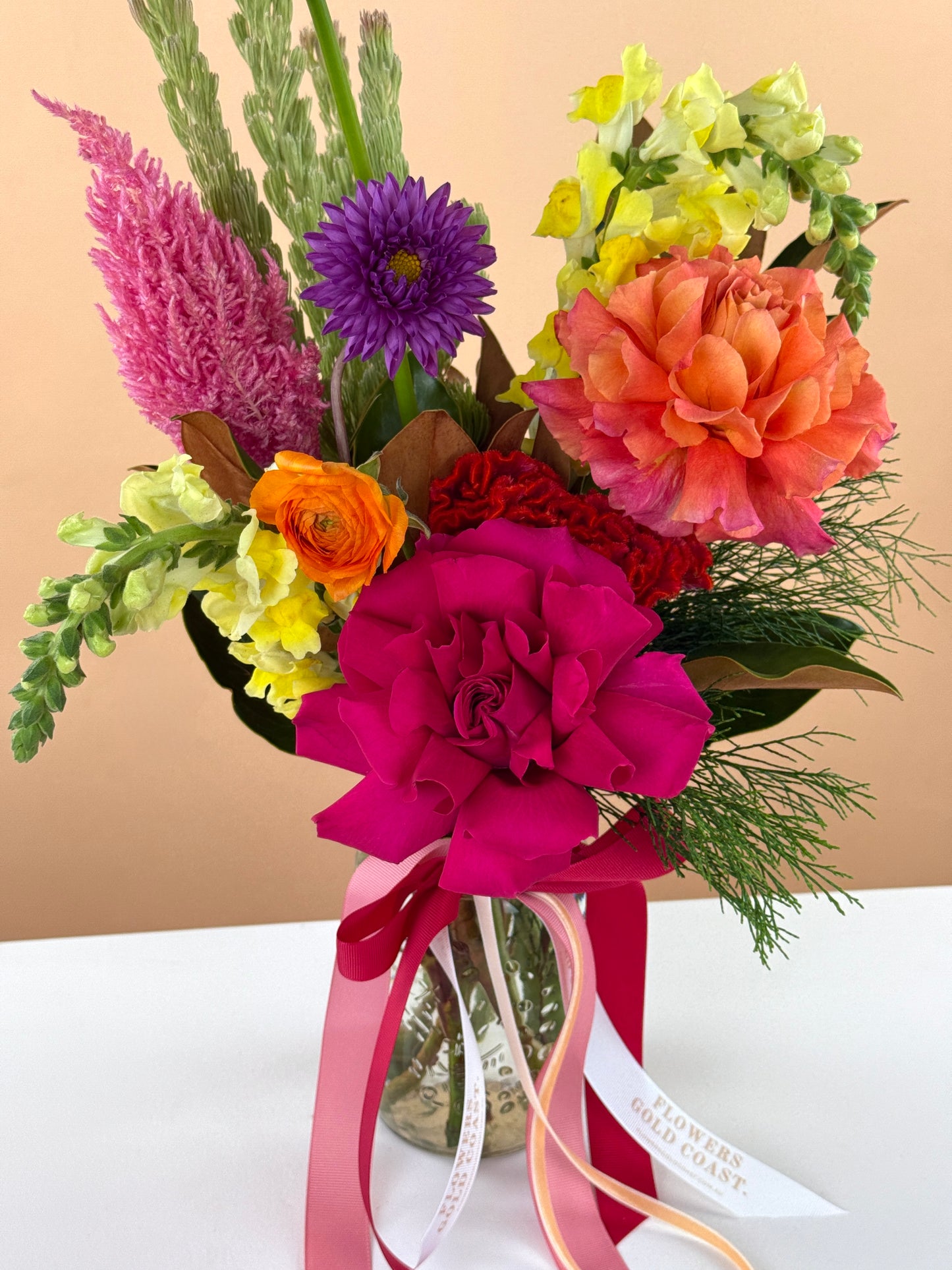 Fresh Posy Vase-Flower-Delivery-Gold-Coast-Florist-Flowers Gold Coast-Florist's Choice-https://www.flowersgoldcoast.com.au-best-florist
