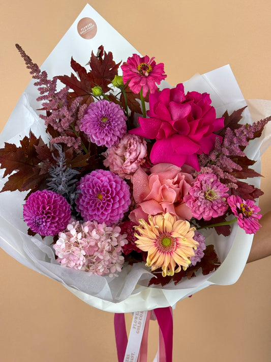 Pink Moment-Flower-Delivery-Gold-Coast-Florist-Flowers Gold Coast-Beautifully Wrapped-Mini-https://www.flowersgoldcoast.com.au-best-florist