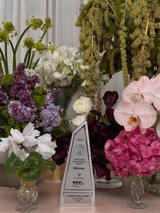 Once again we are speechless and so grateful to have been awarded the “Gold Coast Best Outstanding Florist” from the @localbusinessawards_