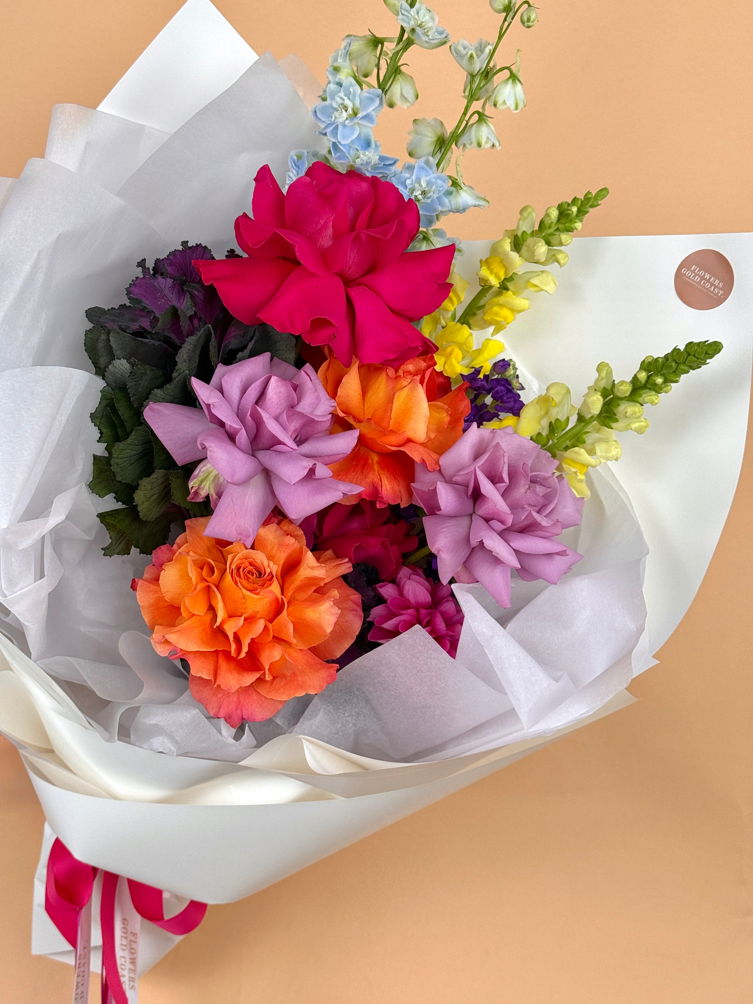 Flower Addiction-Flower-Delivery-Gold-Coast-Florist-Flowers Gold Coast-Pastel & Soft-Mini-Beautifully Wrapped-https://www.flowersgoldcoast.com.au-best-florist