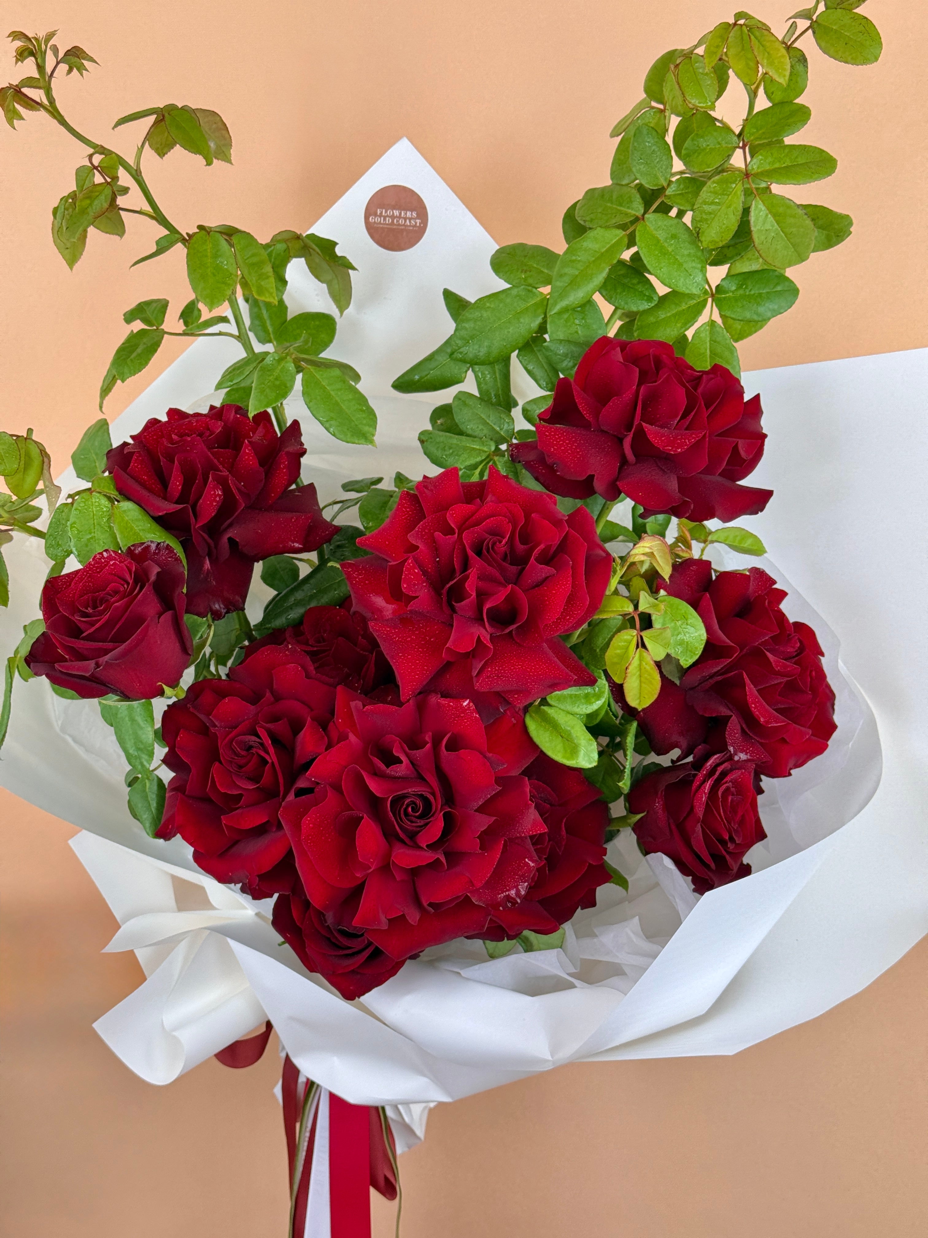 Red Rose Passion-Flower-Delivery-Gold-Coast-Florist-Flowers Gold Coast-1 Rose-https://www.flowersgoldcoast.com.au-best-florist