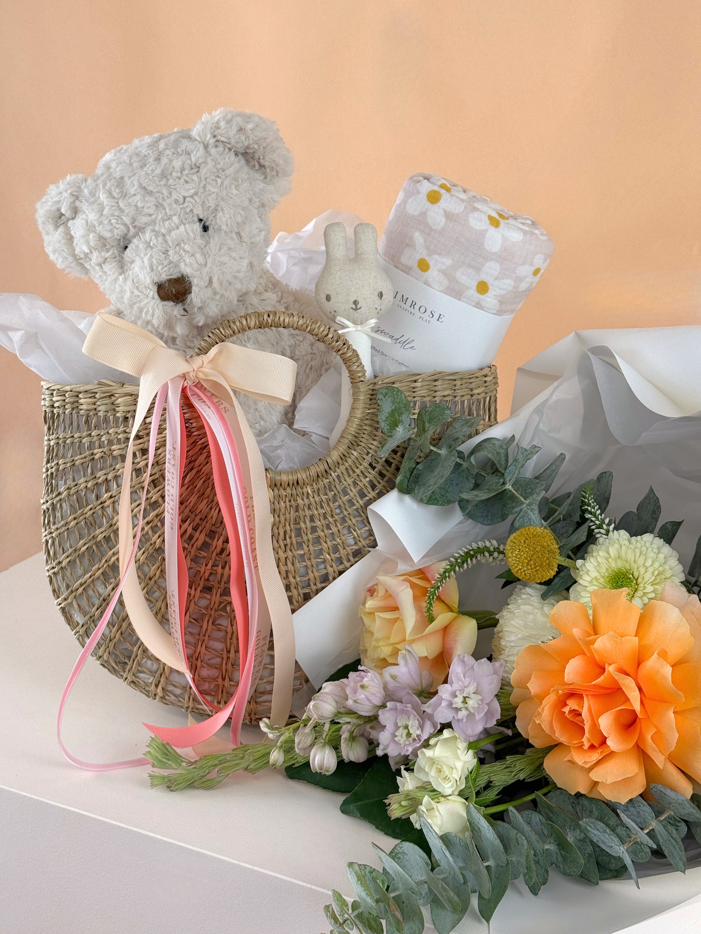 Cuddly Comfort - New Born Gift Basket