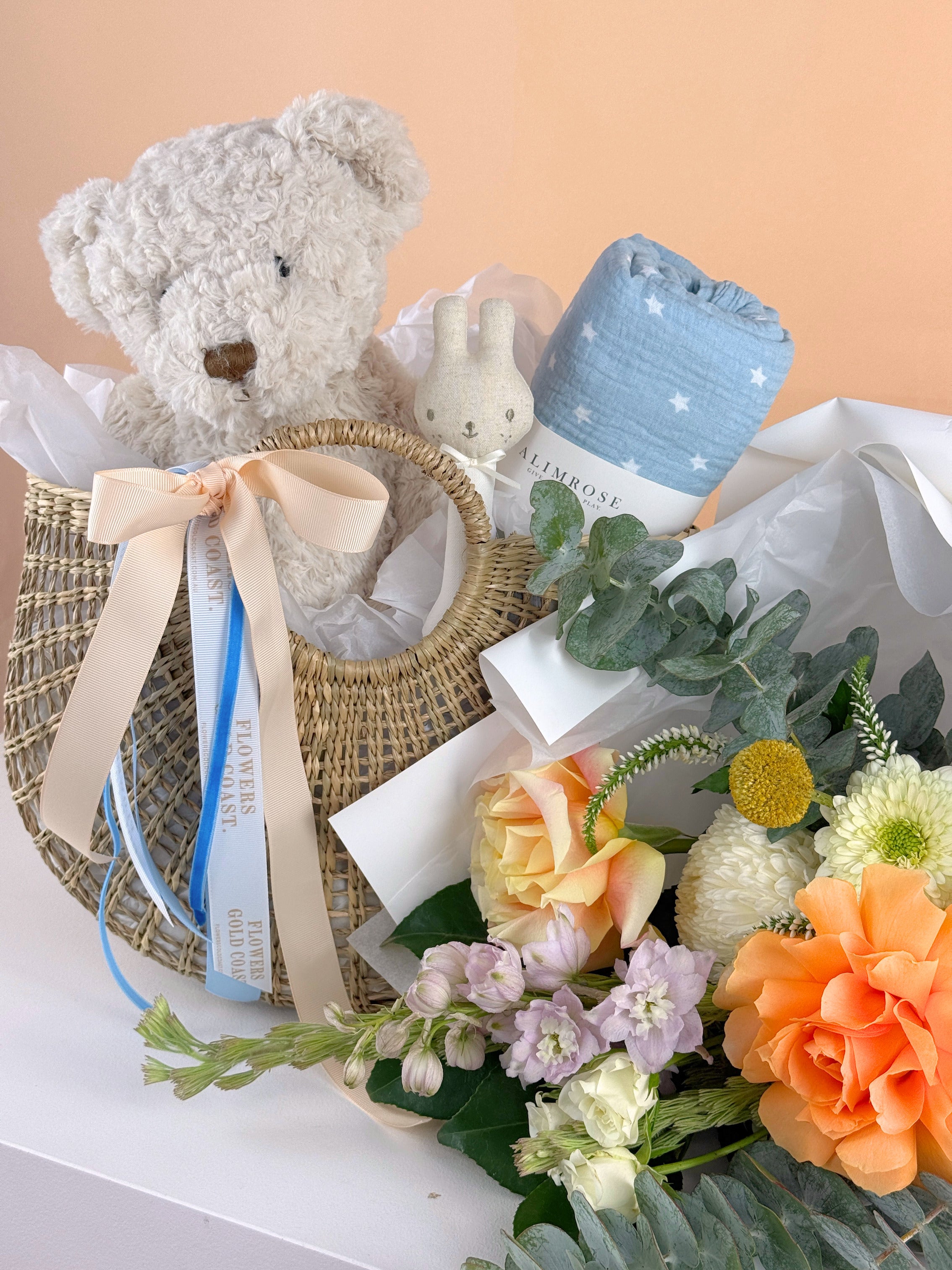 Cuddly Comfort - New Born Gift Basket
