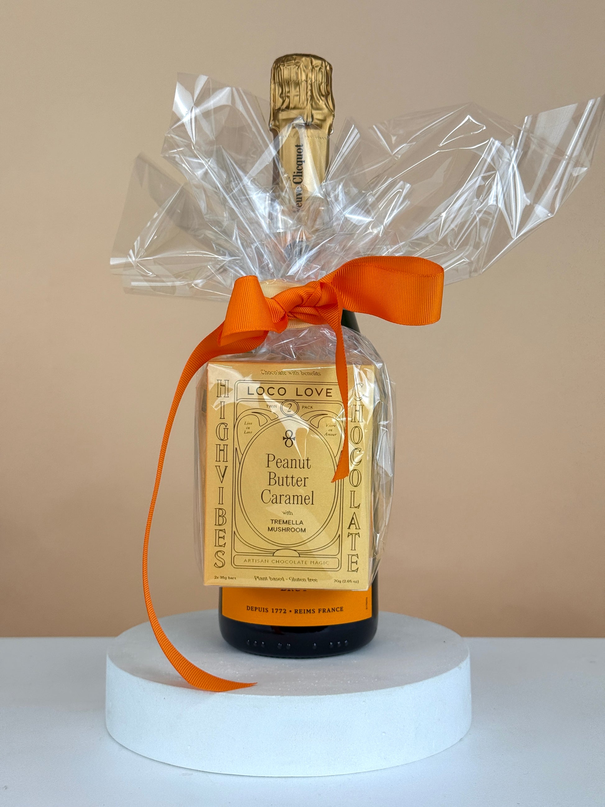 Choc & Bubbles-Flower-Delivery-Gold-Coast-Florist-Flowers Gold Coast-Maple Macadamia Caramel (Loco Love)-Moet Chandon - Brut Imperial Champagne-Petite-https://www.flowersgoldcoast.com.au-best-florist