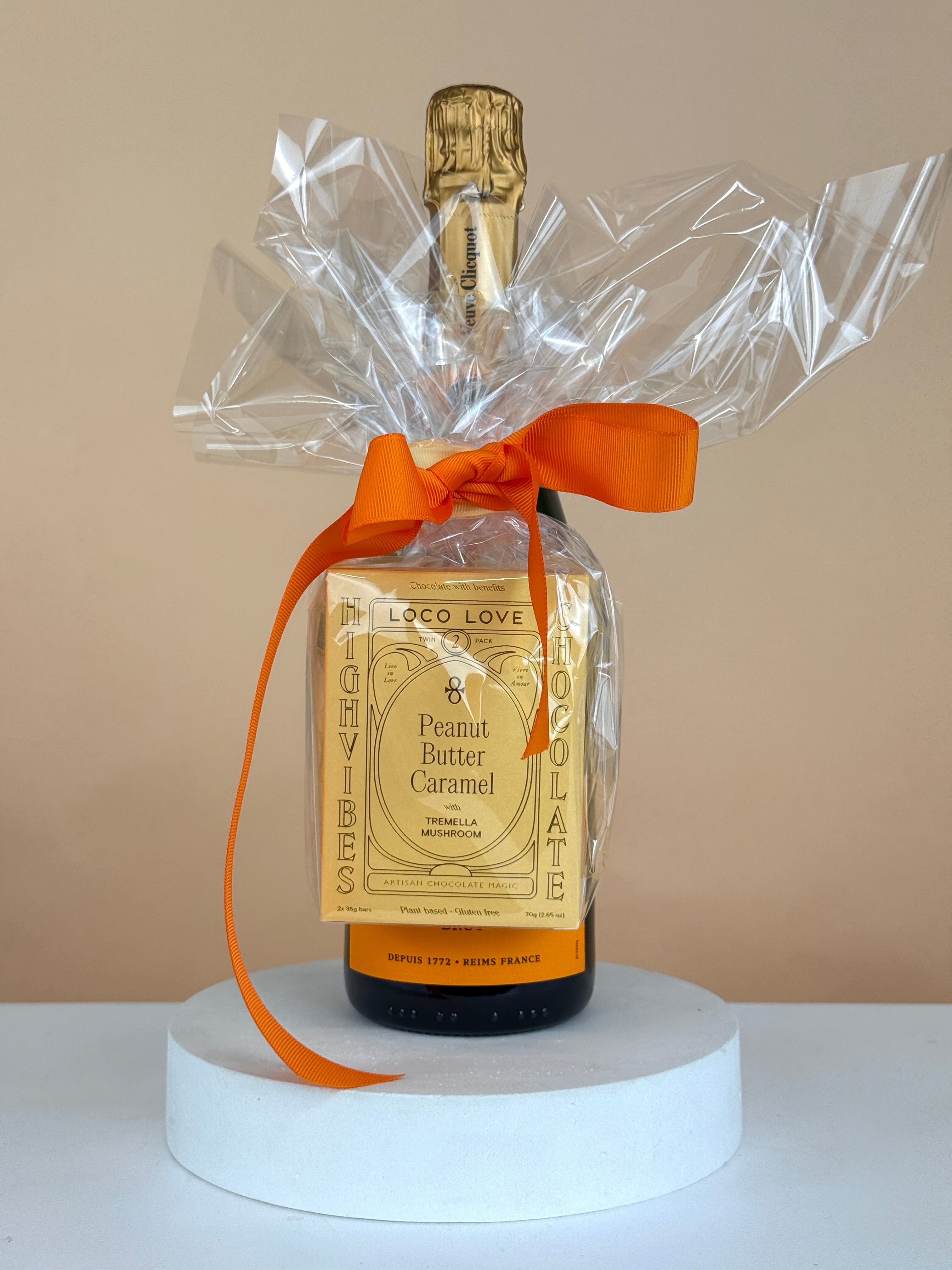 Choc & Bubbles-Flower-Delivery-Gold-Coast-Florist-Flowers Gold Coast-Maple Macadamia Caramel (Loco Love)-Moet Chandon - Brut Imperial Champagne-Petite-https://www.flowersgoldcoast.com.au-best-florist