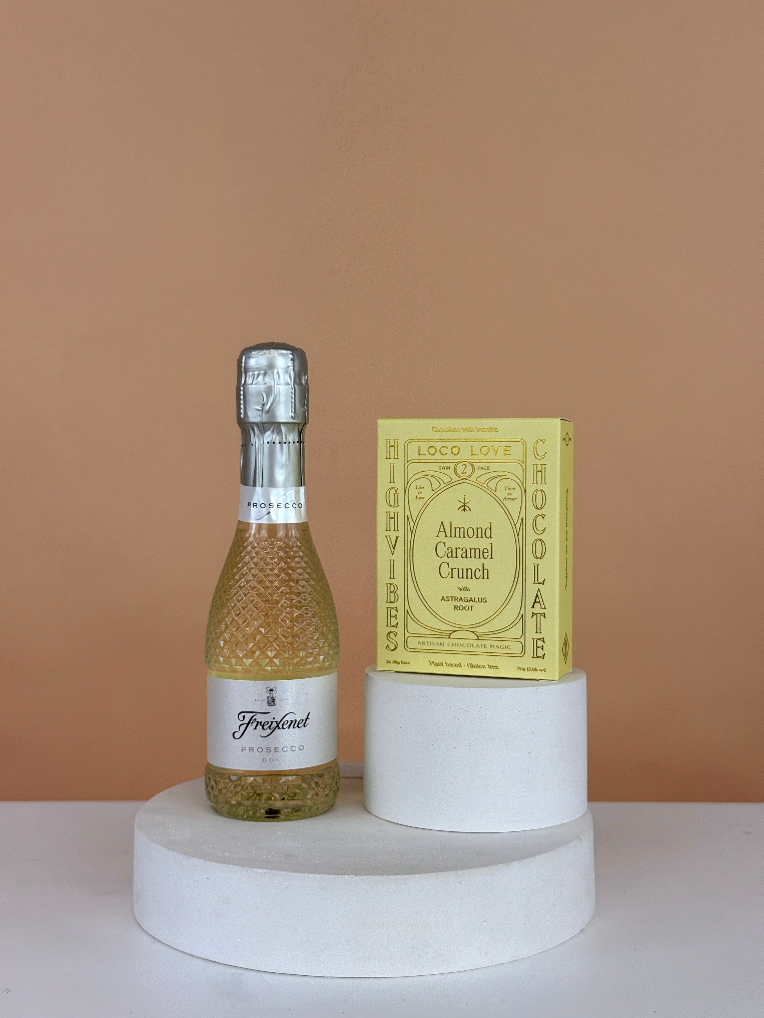 Choc & Bubbles-Flower-Delivery-Gold-Coast-Florist-Flowers Gold Coast-Maple Macadamia Caramel (Loco Love)-Moet Chandon - Brut Imperial Champagne-Petite-https://www.flowersgoldcoast.com.au-best-florist