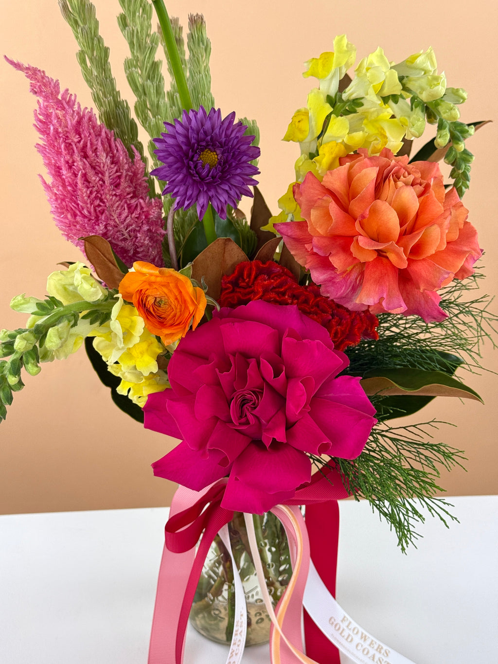 Fresh Posy Vase-Flower-Delivery-Gold-Coast-Florist-Flowers Gold Coast-Florist's Choice-https://www.flowersgoldcoast.com.au-best-florist