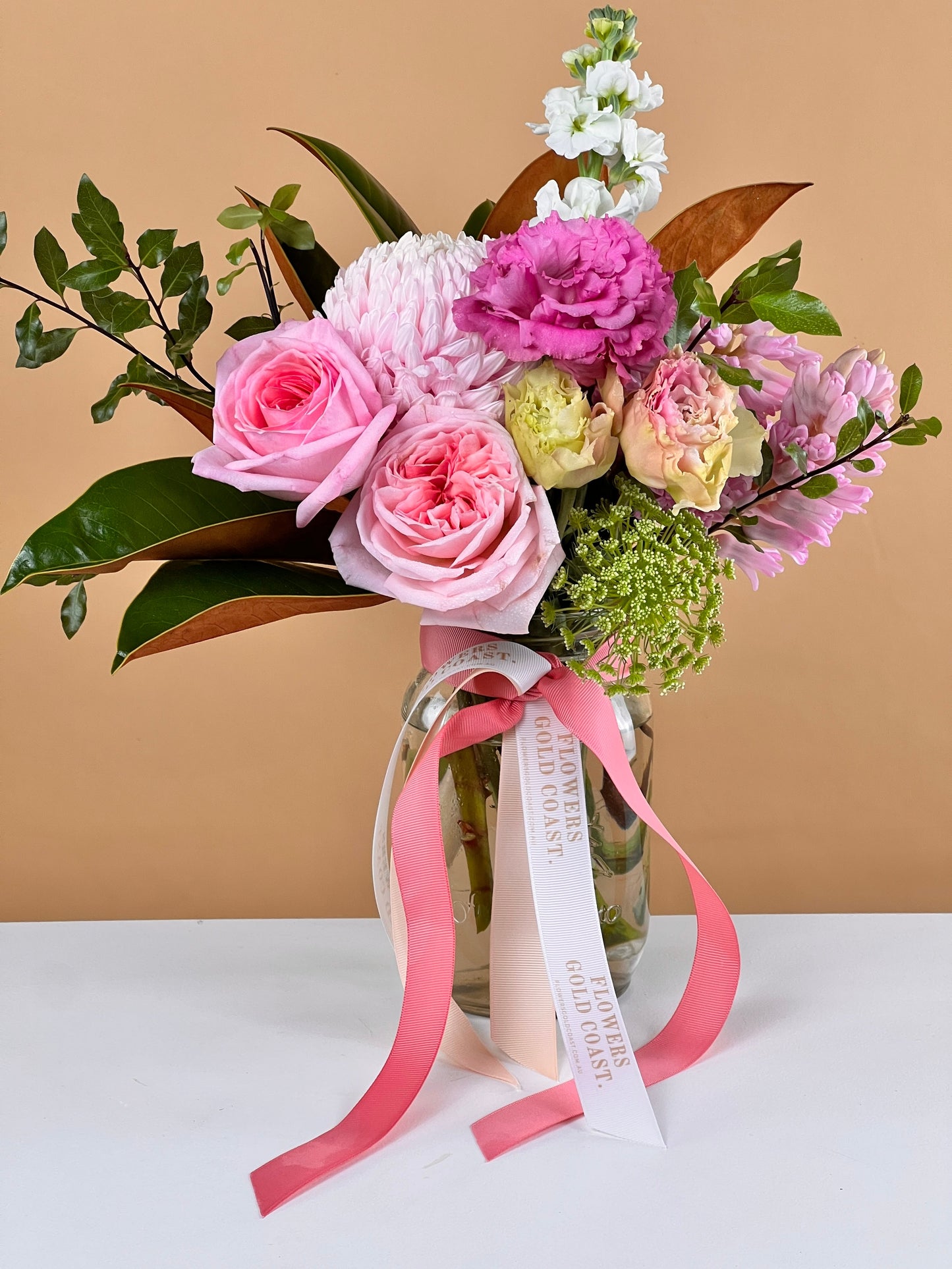 Fresh Posy Vase-Flower-Delivery-Gold-Coast-Florist-Flowers Gold Coast-Pink-https://www.flowersgoldcoast.com.au-best-florist
