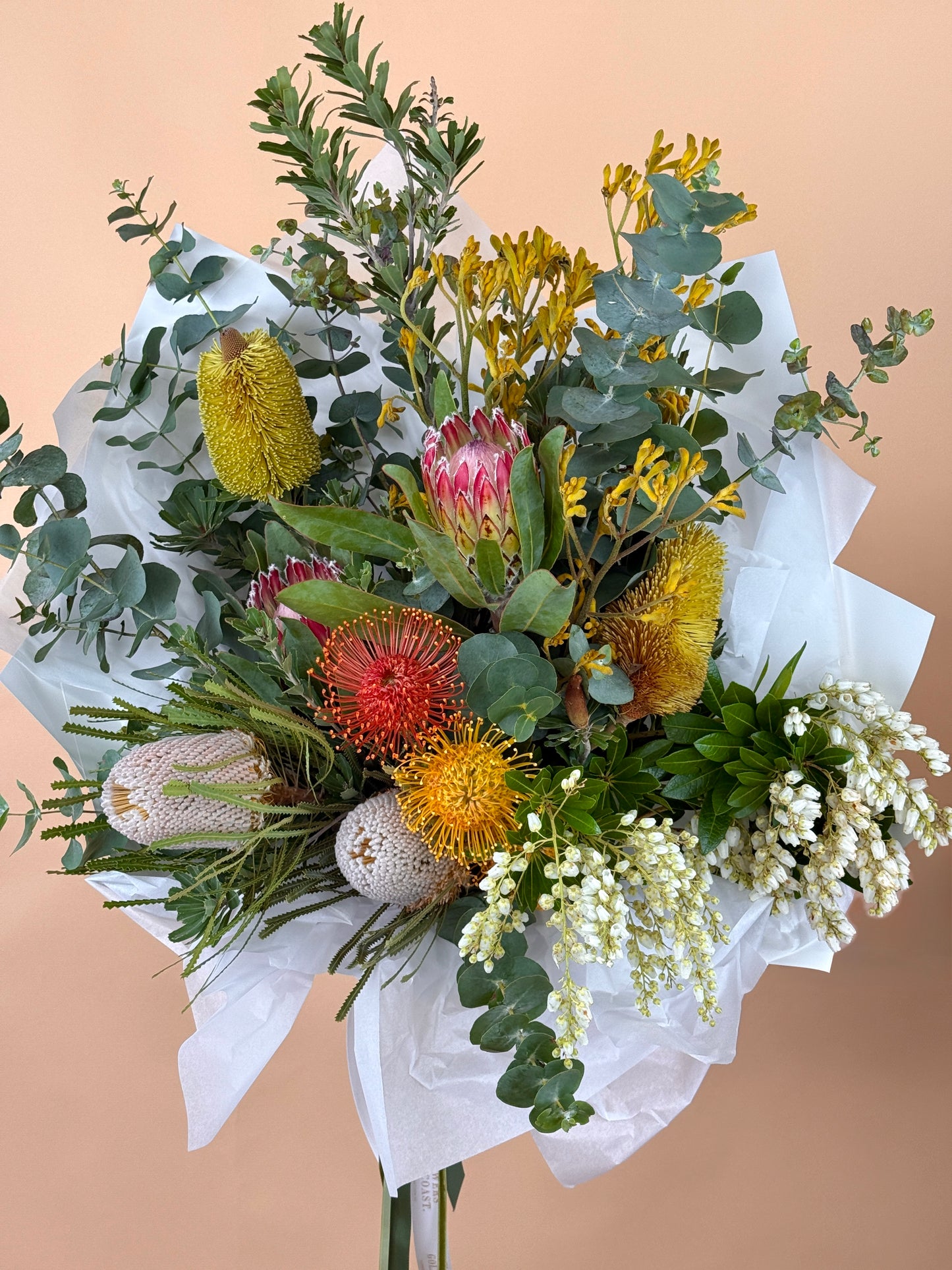 Wild Natives Bunch-Flower-Delivery-Gold-Coast-Florist-Flowers Gold Coast-Beautifully Wrapped-Classique-https://www.flowersgoldcoast.com.au-best-florist