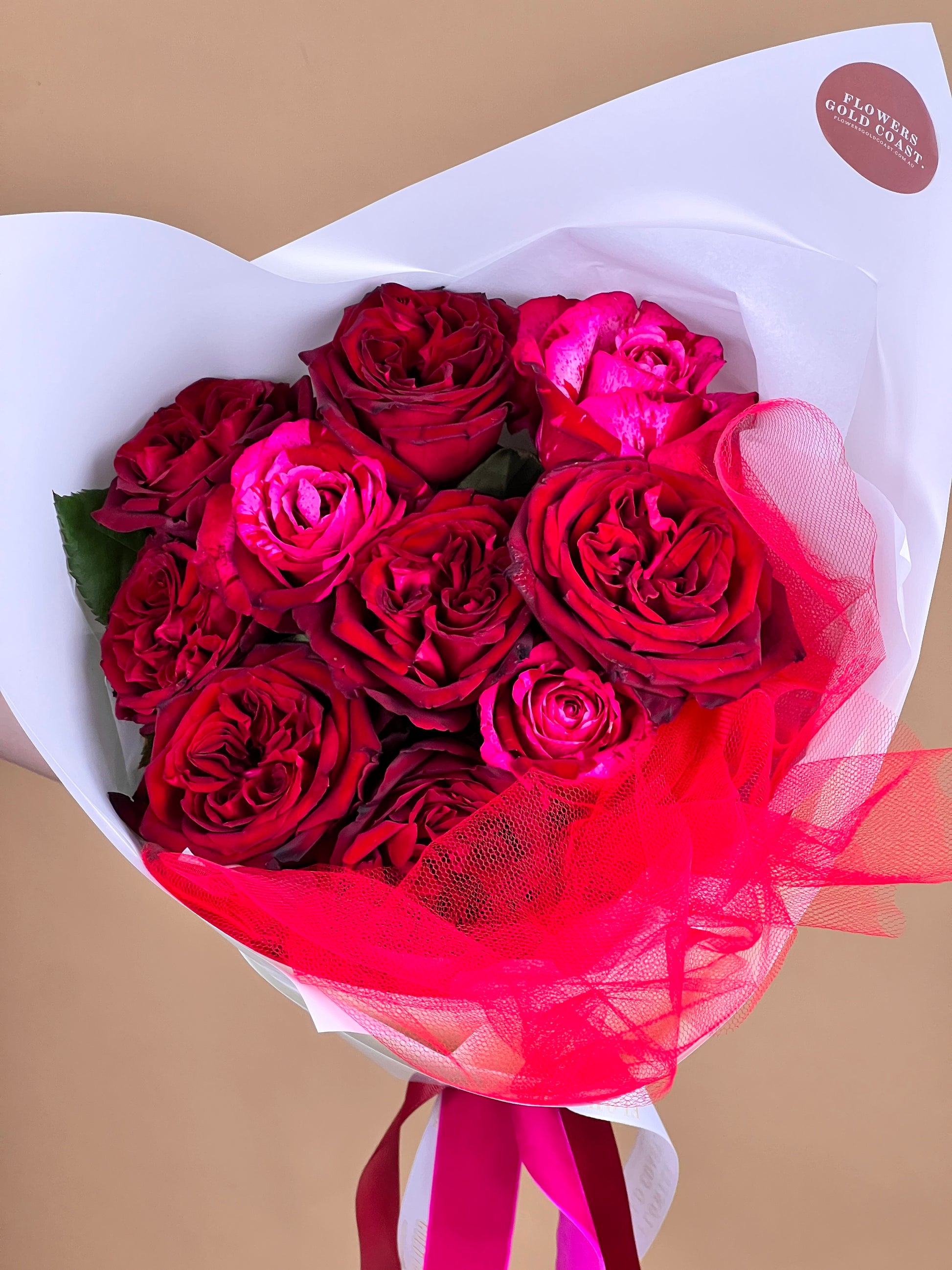 Valentine Garden Roses-Flower-Delivery-Gold-Coast-Florist-Flowers Gold Coast-https://www.flowersgoldcoast.com.au-best-florist
