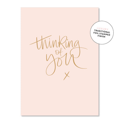 Greeting Cards-Flower-Delivery-Gold-Coast-Florist-Willow & White Stationery-Thinking of you - Peach-https://www.flowersgoldcoast.com.au-best-florist