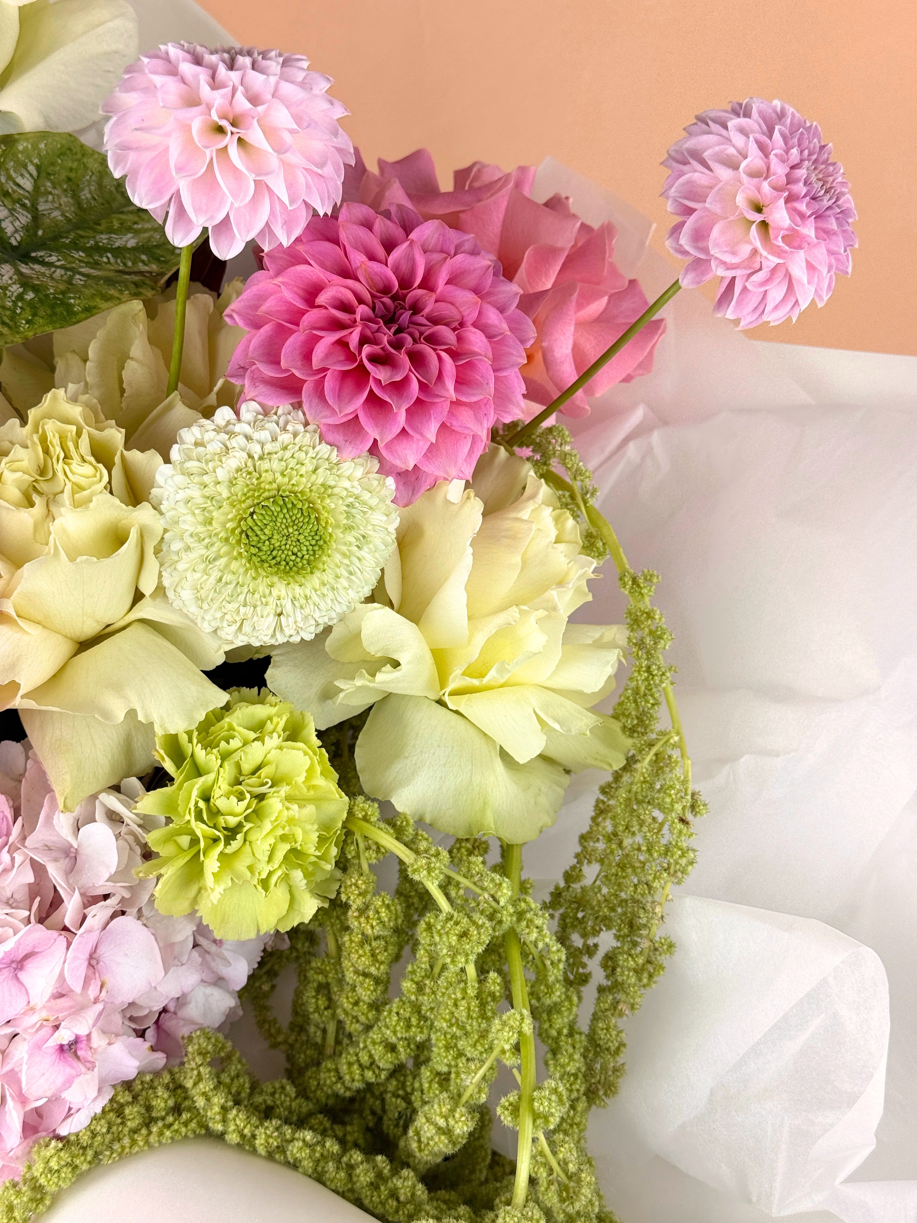 Strawberry_Matcha_-_Fresh_Flower_Bouquet_-_Flowers_Gold_Coast_02 - Flowers Gold Coast