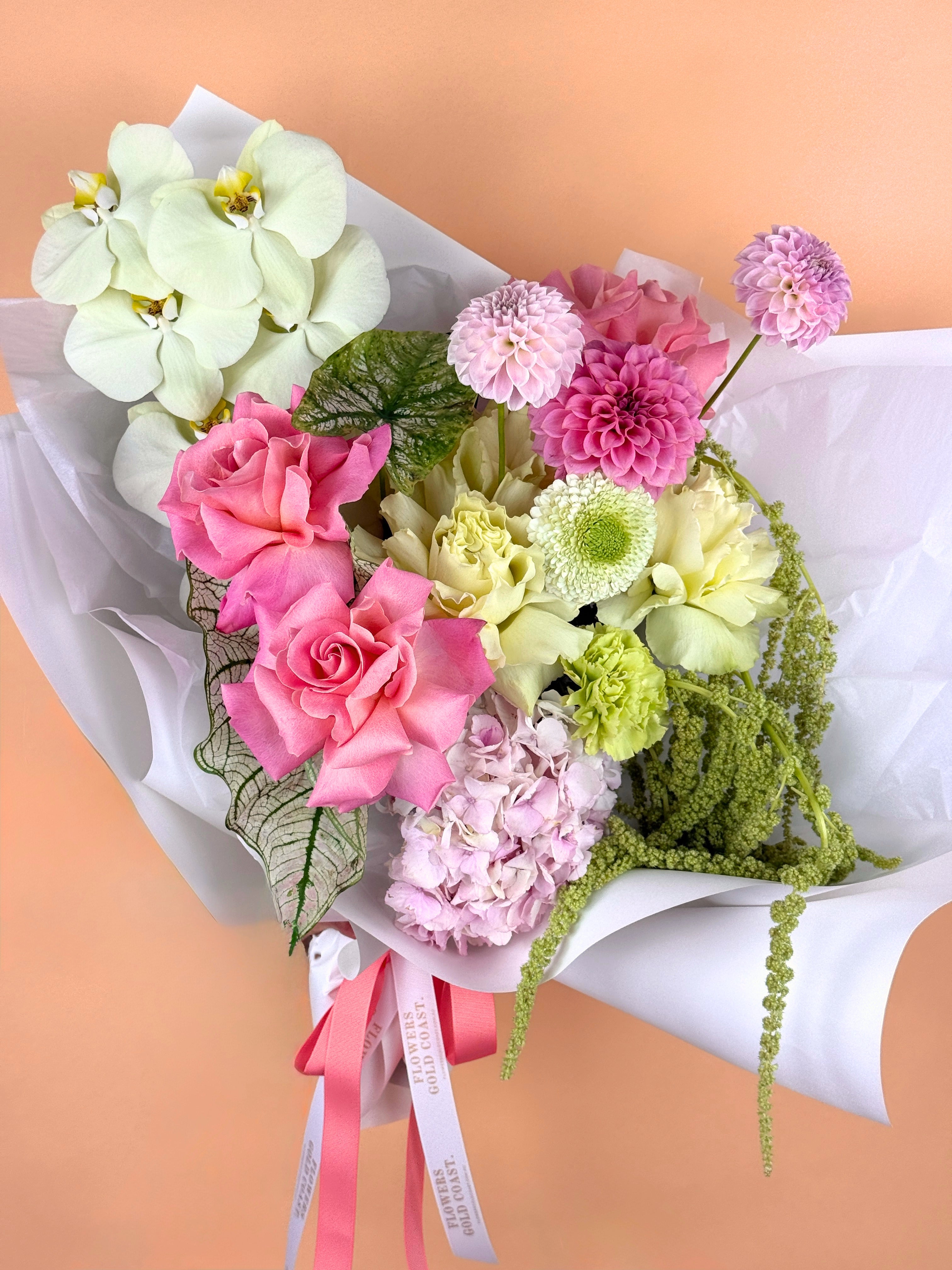 Strawberry_Matcha_-_Fresh_Flower_Bouquet_-_Flowers_Gold_Coast_03 - Flowers Gold Coast