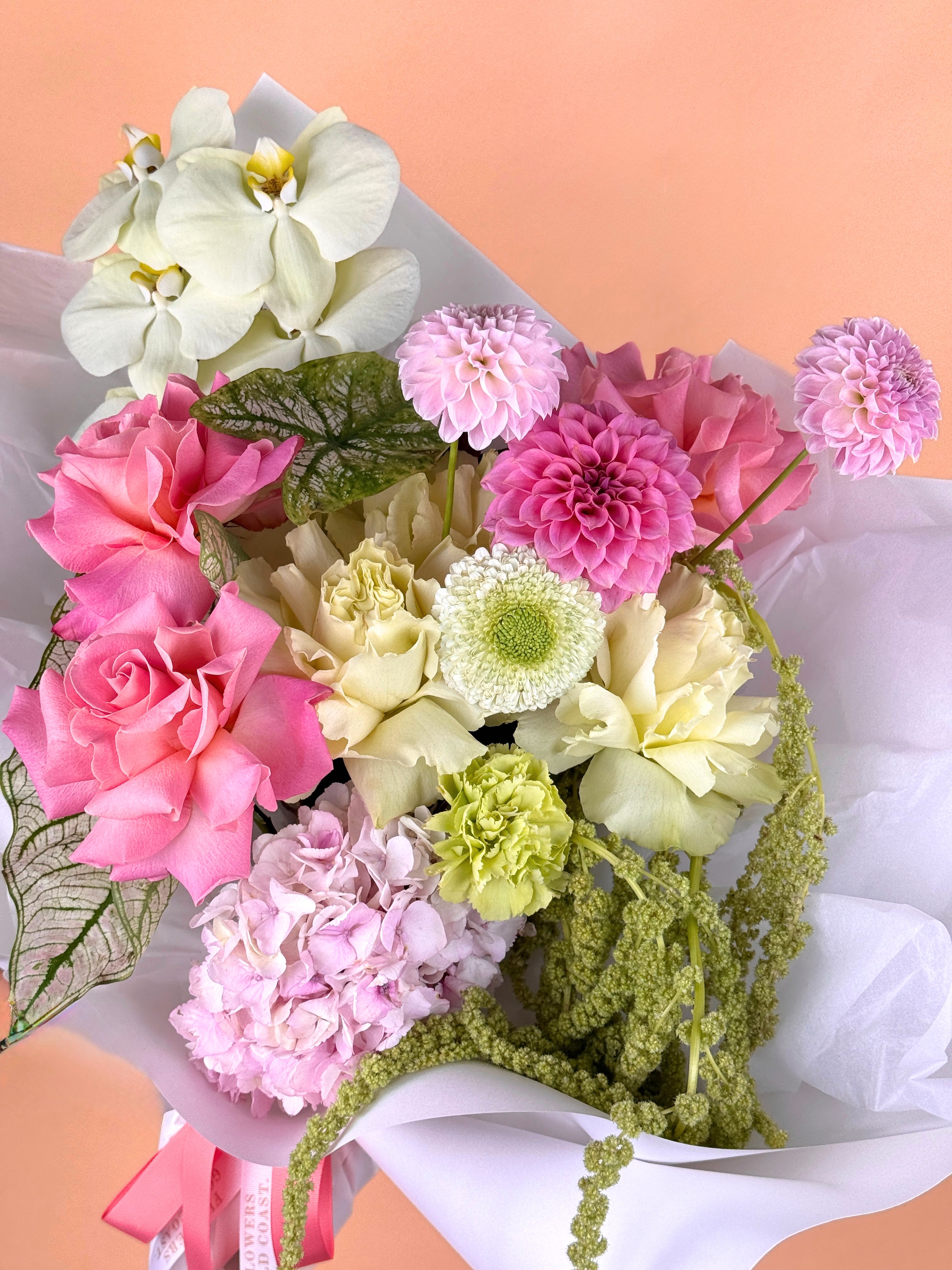 Strawberry_Matcha_-_Fresh_Flower_Bouquet_-_Flowers_Gold_Coast_05 - Flowers Gold Coast