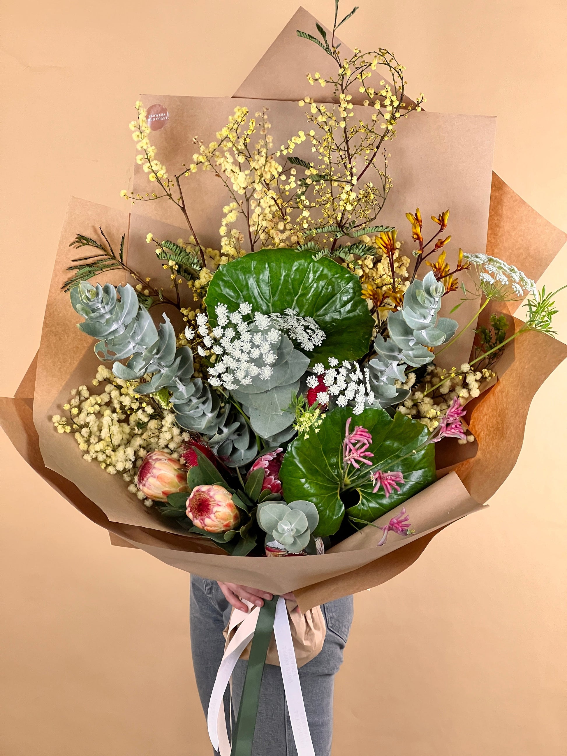 Wild Natives Bunch-Flower-Delivery-Gold-Coast-Florist-Flowers Gold Coast-Beautifully Wrapped-Classique-https://www.flowersgoldcoast.com.au-best-florist
