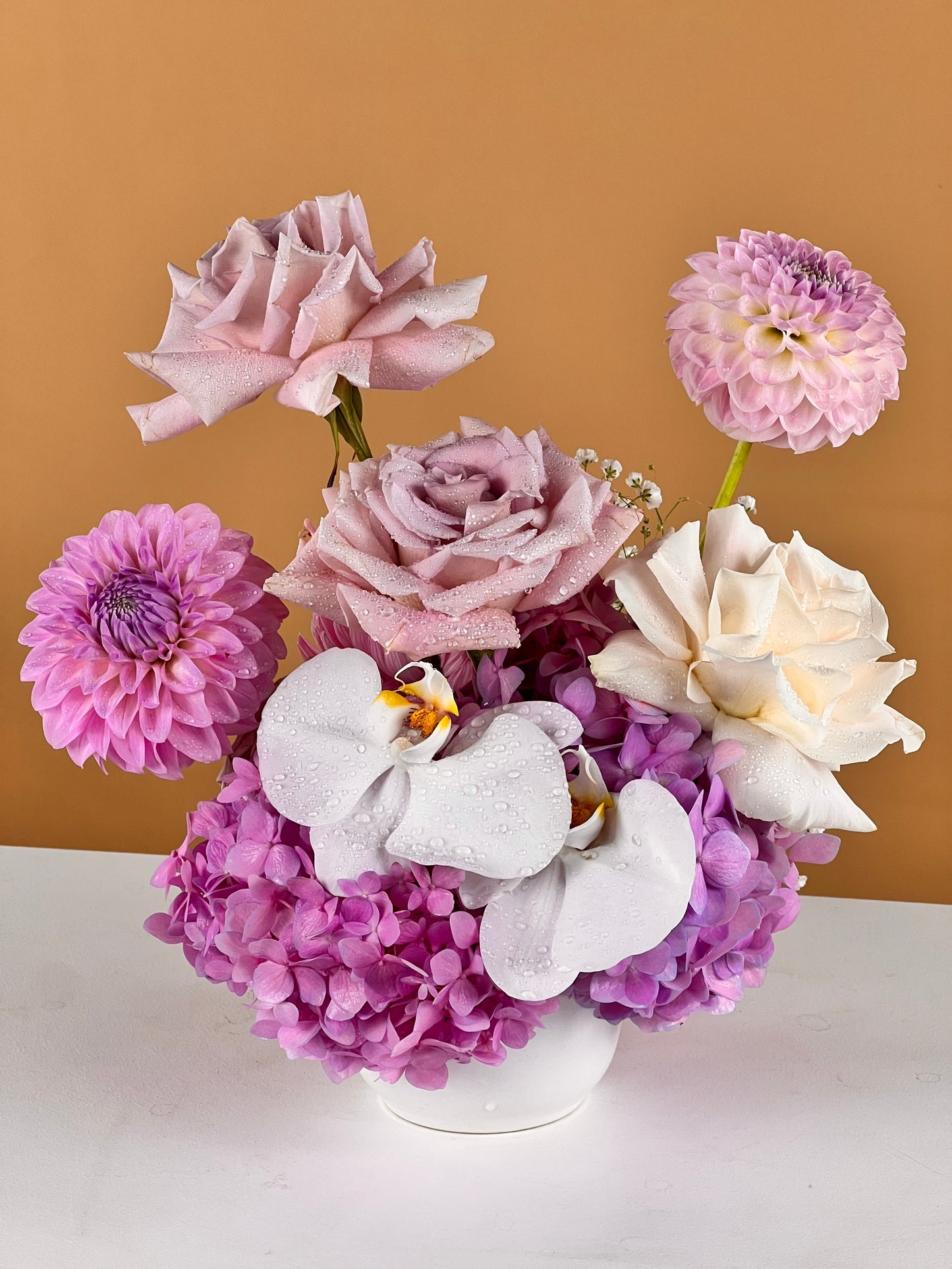 Mini Table Centres-Flower-Delivery-Gold-Coast-Florist-Flowers Gold Coast-Soft Pink-https://www.flowersgoldcoast.com.au-best-florist