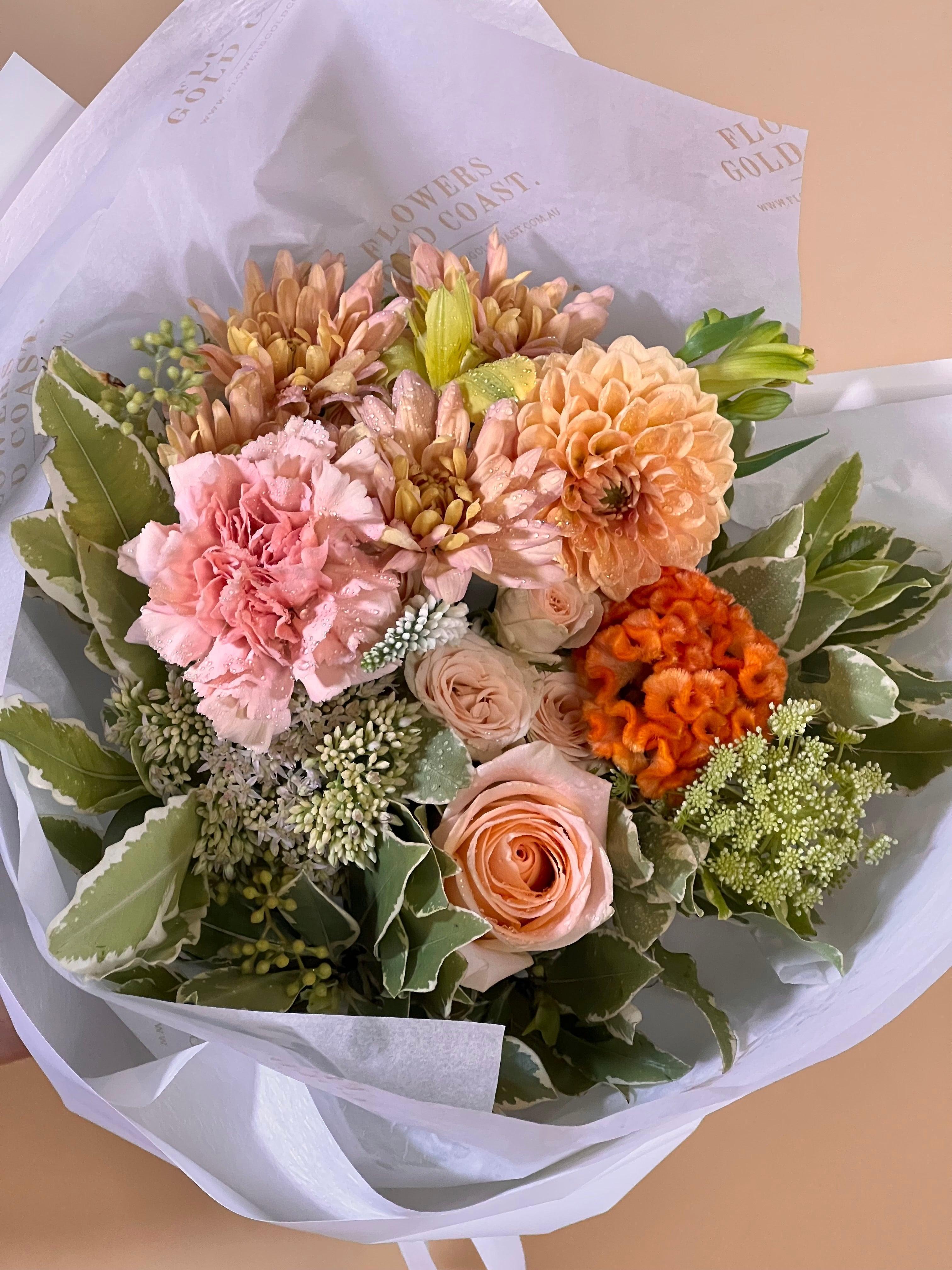 Peachy Bunch Flowers Gold Coast